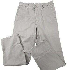 Dockers Pants Mens 36x34 Khaki Beige‎ Individual Fit Flat Front Chinos Trousers